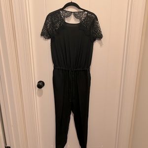 Loft black jumpsuit, size 4P